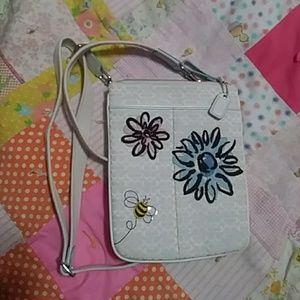 Coach Bee Flowers Crossbody Handbag